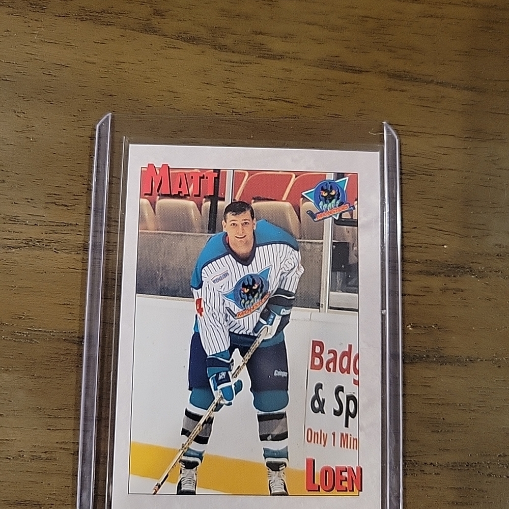 001995-96 Madison Monsters hockey Matt Loen card